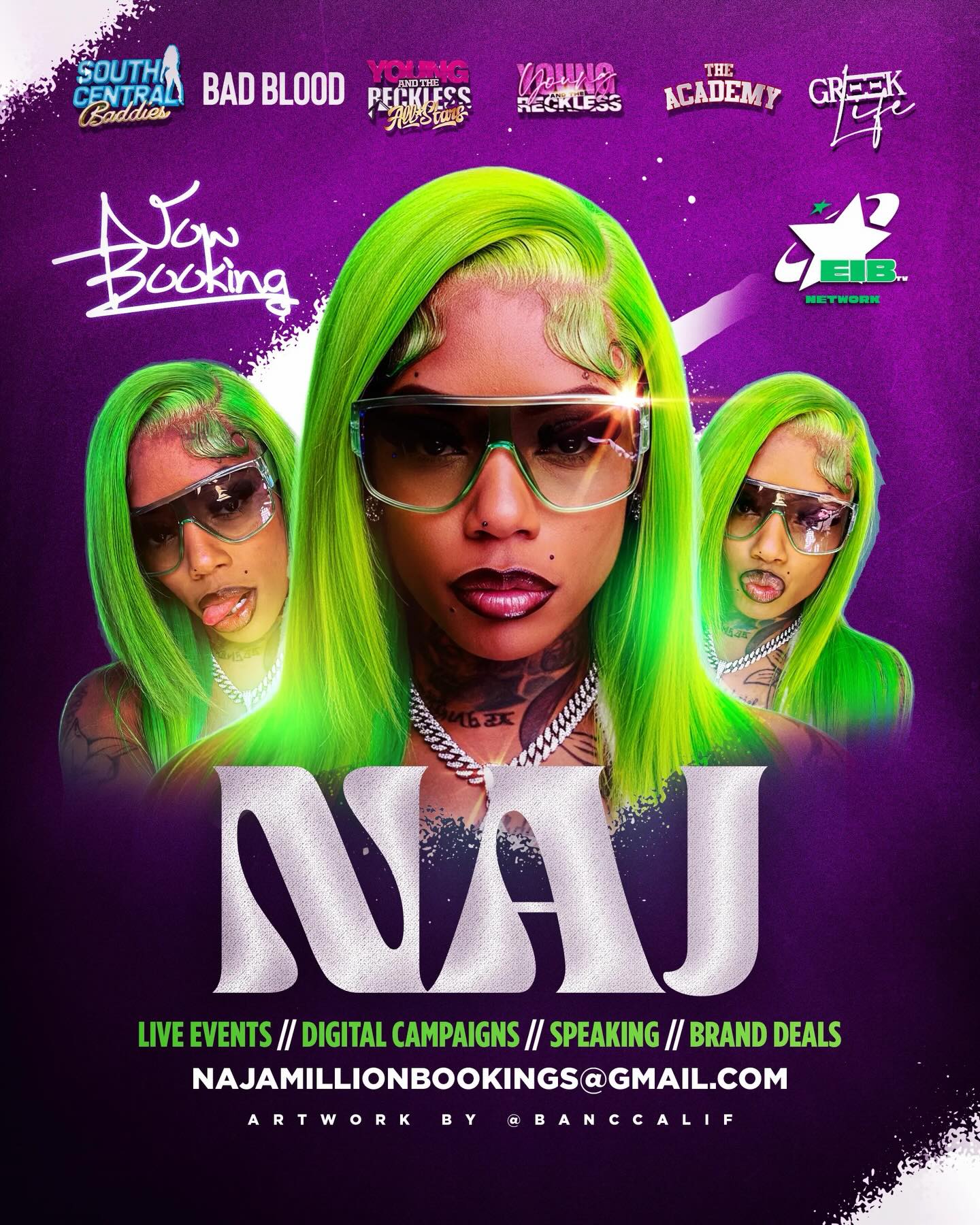 NAJ Booking Campaign