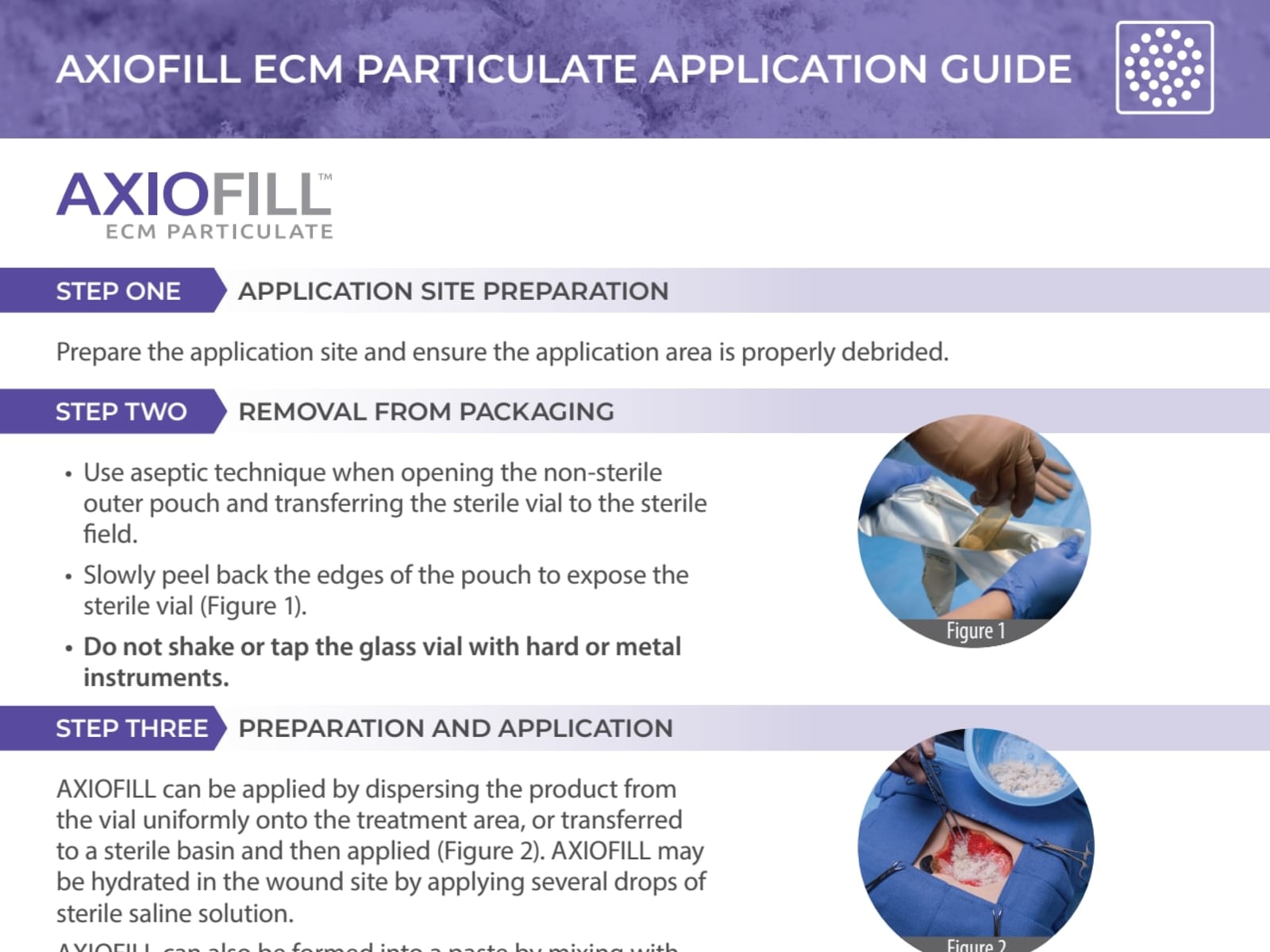 AXIOFILL - Application Guide