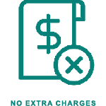 No Extra Charges