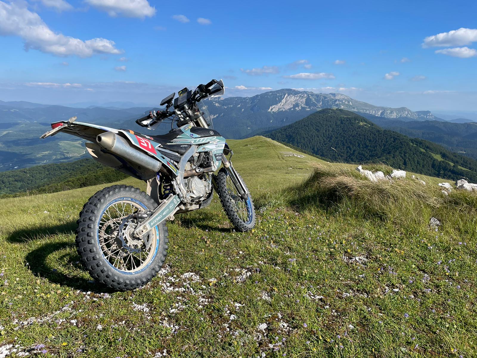 Motorcycle on a scenic route 1