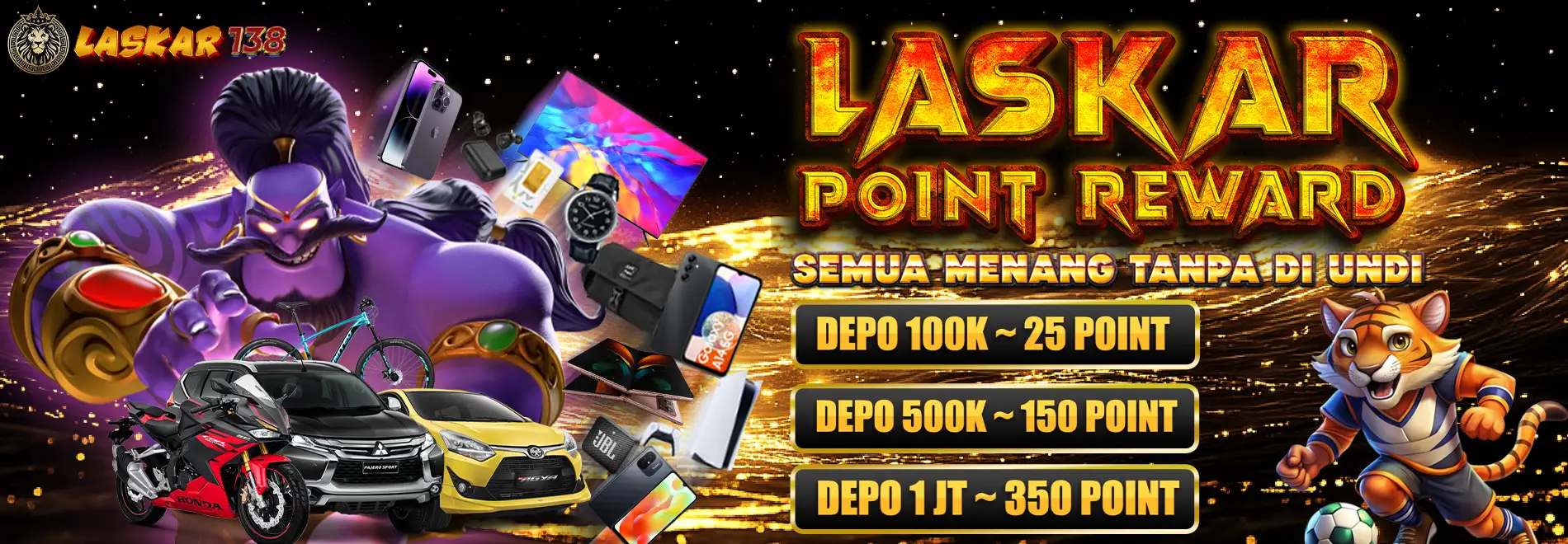 Laskar138 Point Reward