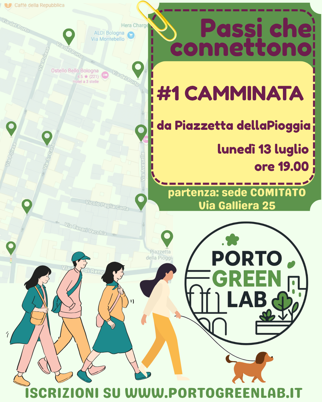 Immagine collegata alla news prima camminata partecipativa lunedì 13/07 dalle 19.00 Piazzetta della Pioggia
