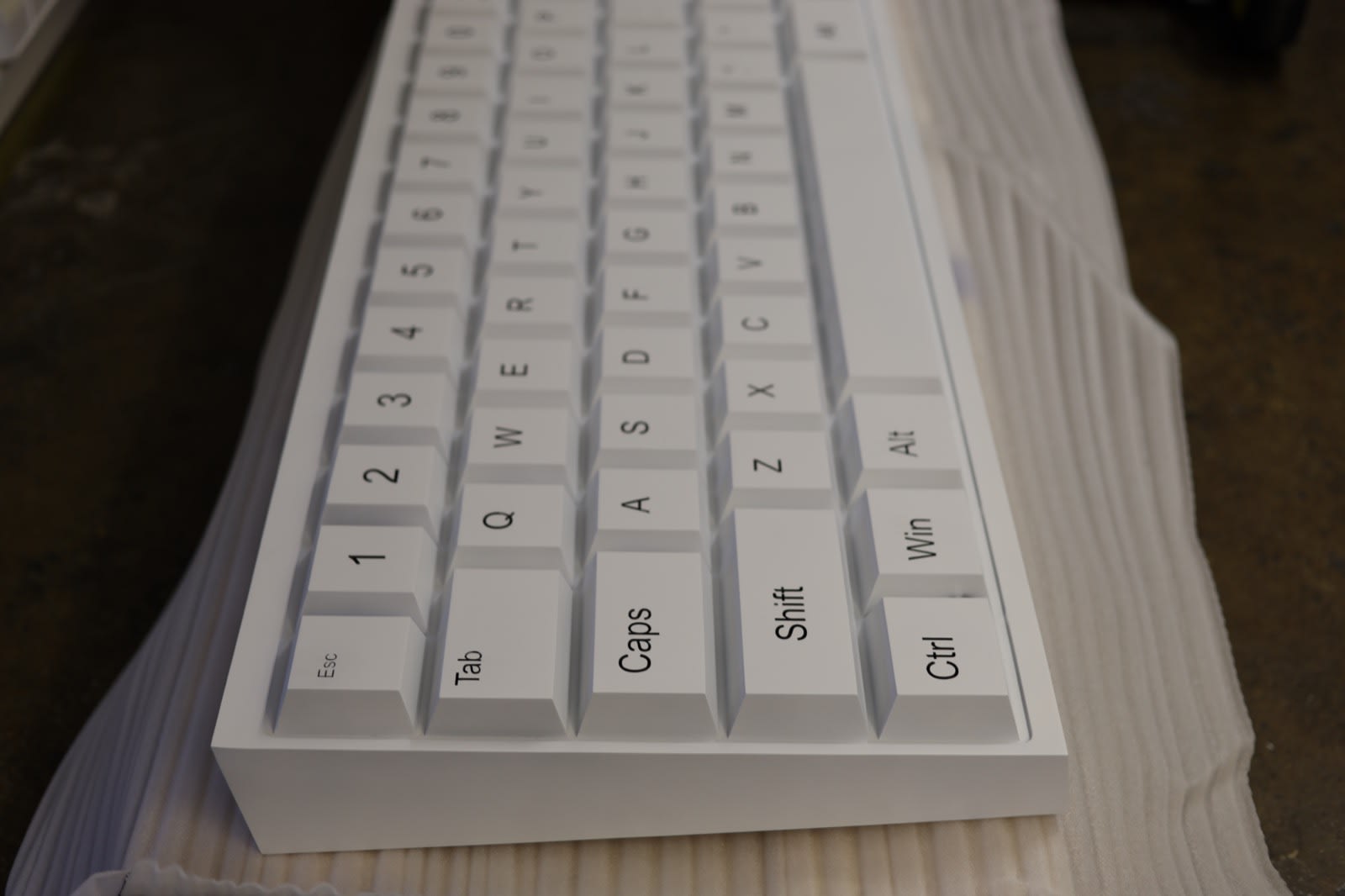 XL 3D printed keyboard prop for Wispr