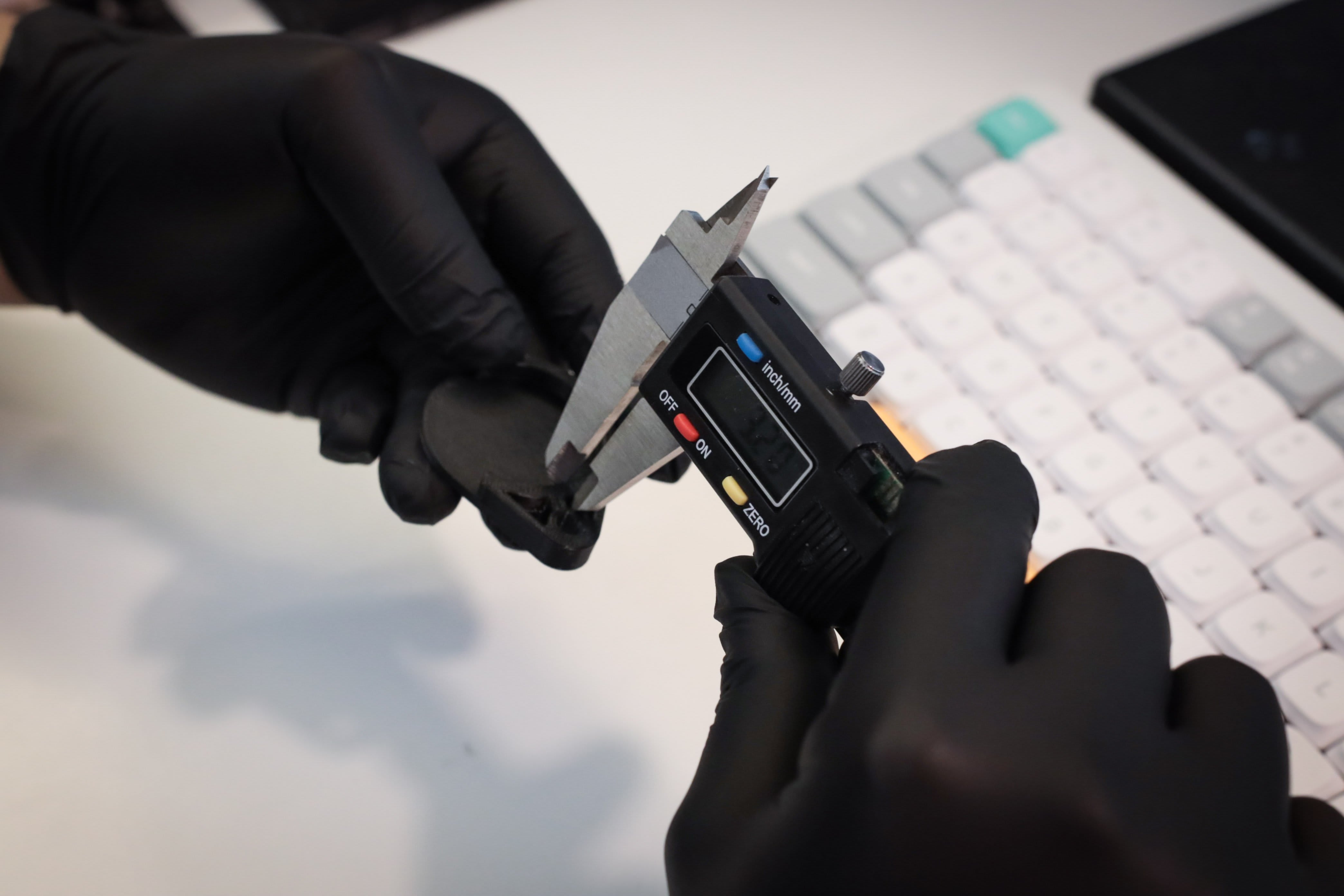 Quality inspection with digital caliper