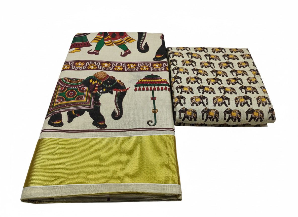 VIOLET And DARK PINK BUTTIS SILK SAREE