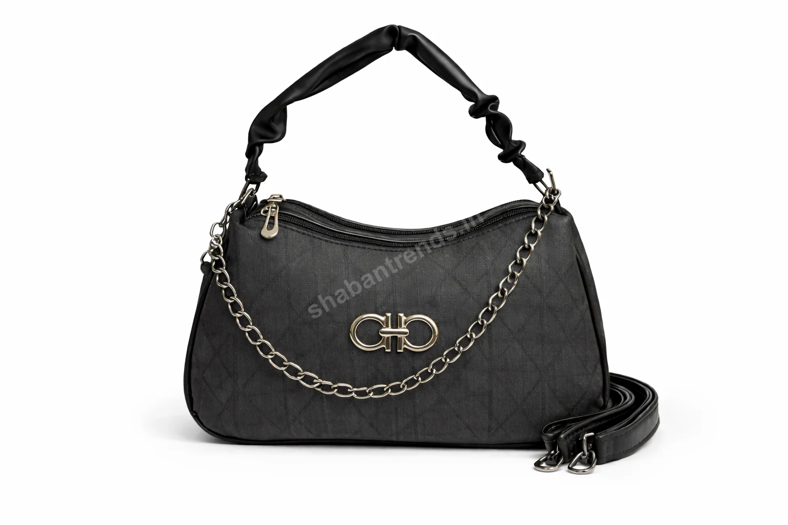Women Handbags Stylish Black Chain Shoulder Bag – Trendy Ladies Handbag