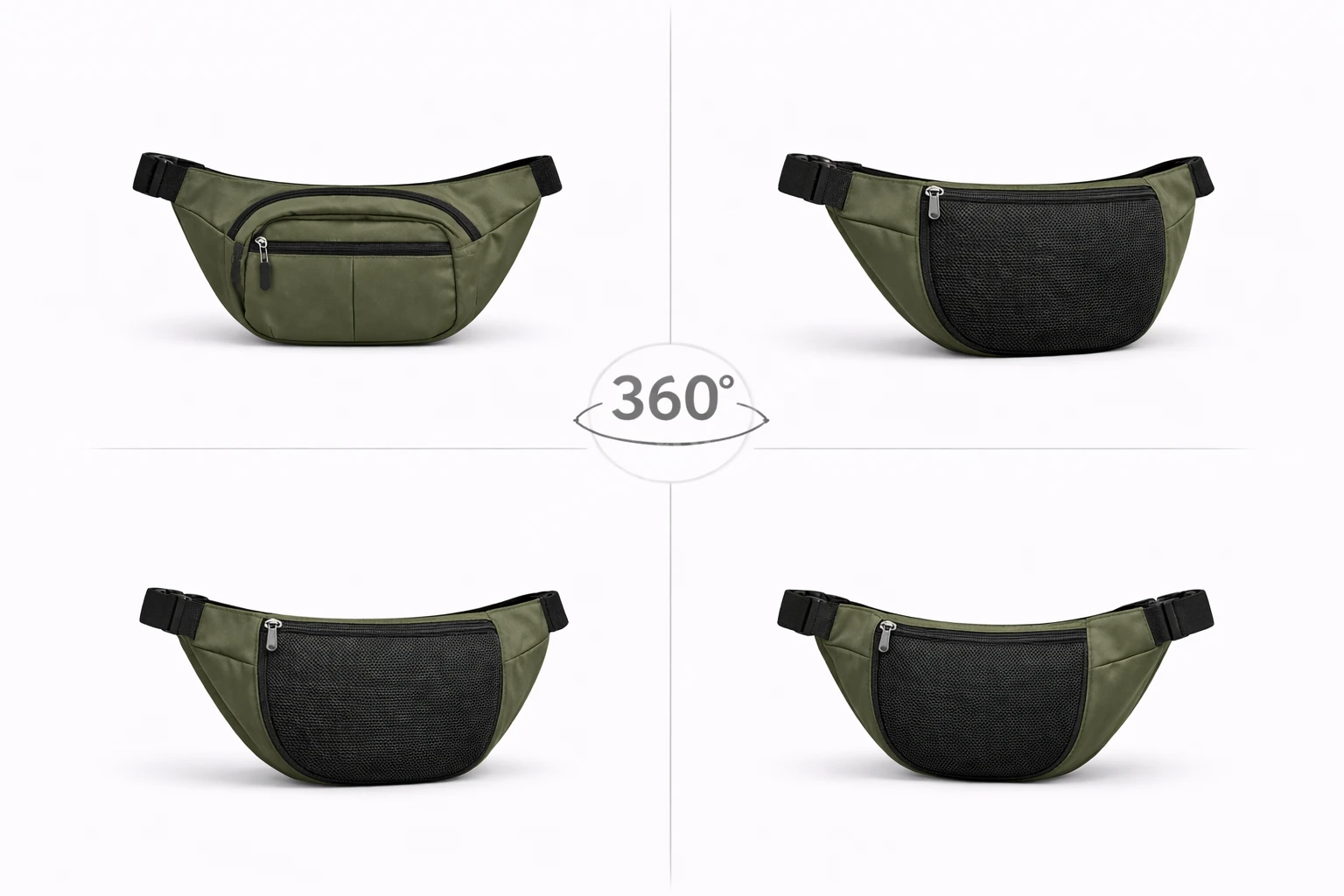 Men Waist Bag Fanny Pack Travel Belt Bag Stylish Crossbody Sling Bag