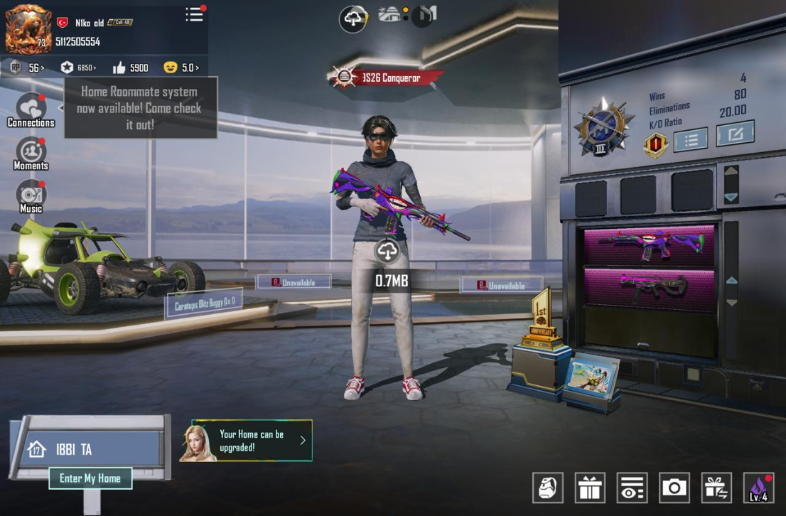 4️⃣ 🏆 TDM & Arena Focused ID 🔥 | FOOL Lv5 | UMP MAX-Style | Kill Message Combo