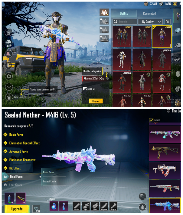 ✨PUBG Mobile Collector’s Account | 💛 Pineapple Set | 👑 Pharaoh & Dravions X-Suit | 🎯14 Labs | 🔥M416 Lvl 5