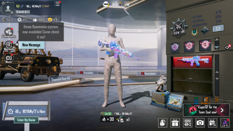 WHITE MUMMY SET x GOLDEN PHARAOH M416 SEALED NETHER MAX 3x X-SUITS 23x GUNLAB RARE INVENTORY MYTHIC FASHION FULL ACCESS
