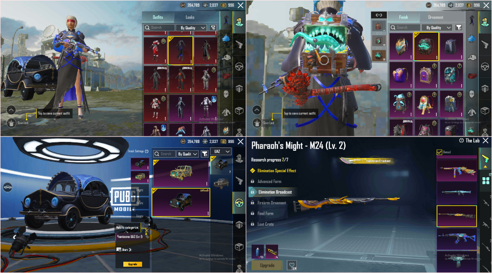 ACC LVL 67 ⭐ 4x KILL MSG⚡️12x GUNLAB 🥇 MYTHIC BAGPACK 🧨 90x CHARACTER VOUCH ⚜️30x MYTHICS 🔱44 COLLECTION LVL 💸 CAR SKINS ✅CHEAP & SECURE