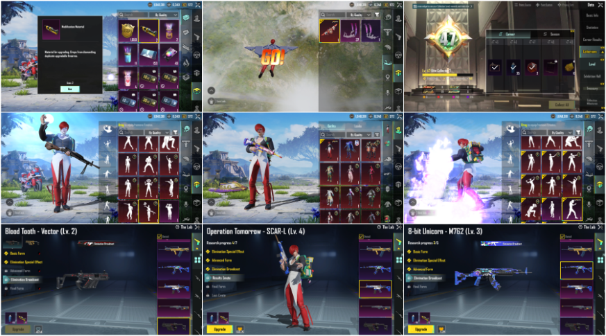 YAGAMI CHARACTER🔥20x GUNLAB💎47 COLLECTION LVL⭐48x MYTHICS🎀ARCADE GLIDER (MYTHIC)🪂1x MYTHIC HELMET🤖1x MYTHIC BACKPACK🎒4x KILL MSG💥SECURE 🔐