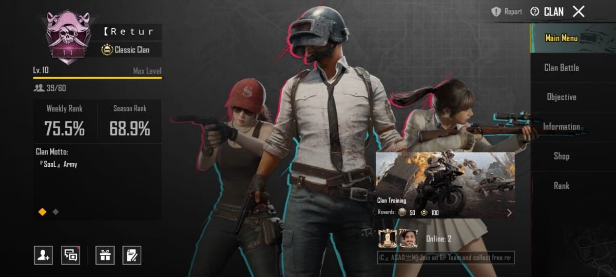 PUBG MOBILE CLAN 🔥 LEVEL 10( MAX CLAN) | Name Change ON 🤩 Flag Change ON (INSTANT DELIVERY) 🚚