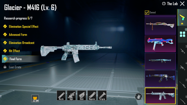 M416 x UMP45 Combo | M4 Glacier level 6 – Ump Max | 41/50 MYTHICS | CONQUEROR FRAME | HEAVY INVENTORY | Instant delivery