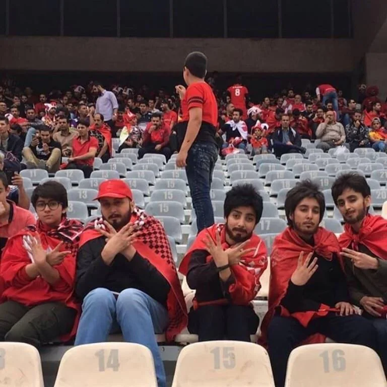 Women are not allowed to attend soccer games in Iran, but these 5 ladies made it work in disguise.