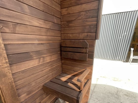 Sauna Kwadro 2,5 m (szerokość 2,25m) — realizacja