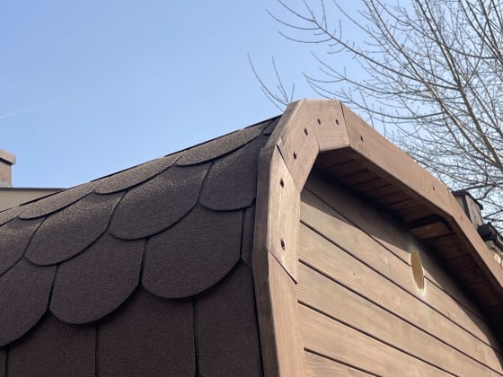 Sauna Kwadro 2,5 m (szerokość 2,25m) — realizacja