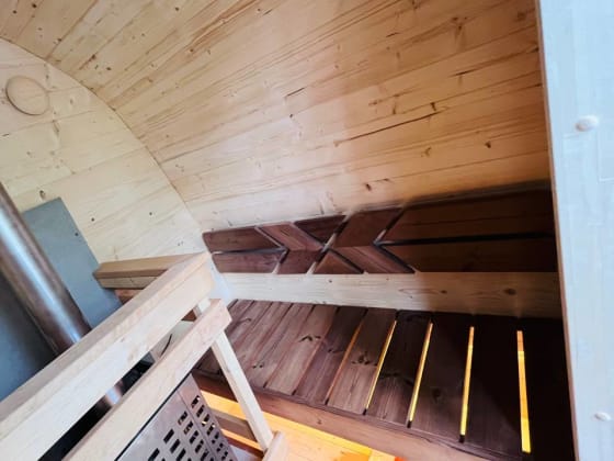 Sauna Wiking 2,5m (szerokość 2,00m) — realizacja