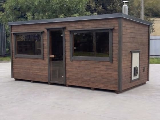 Sauna Żagiel 5,40 m — realizacja