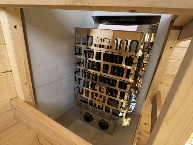 Sauna Kwadro 3m (szerokość 2,25m) — realizacja u klienta