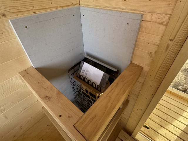 Sauna Kwadro 3m (szerokość 2,25m) — realizacja u klienta