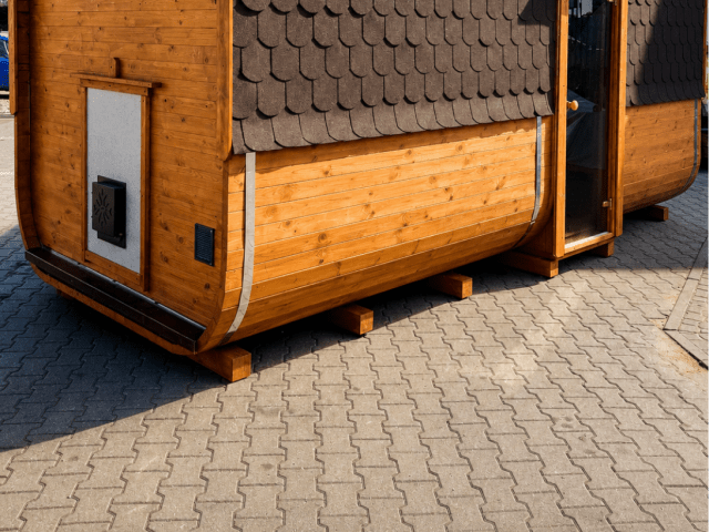 Sauna Kwadro 4m (szerokość 2,25m) — realizacja u klienta