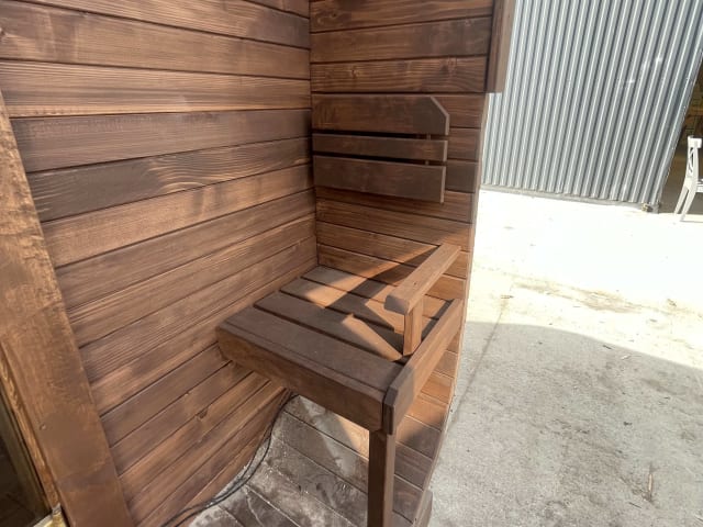Sauna Kwadro 2,5 m (szerokość 2,25m) — realizacja u klienta