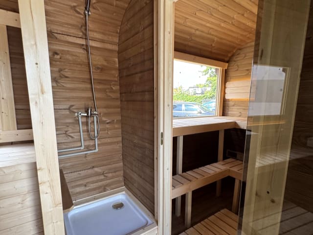 Sauna Kwadro 5m (szerokość 2,25m) — realizacja u klienta