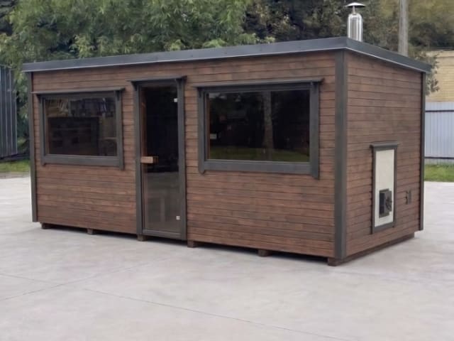 Sauna Żagiel 5,40 m — realizacja u klienta