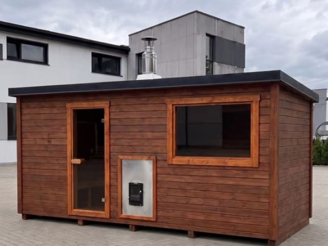 Sauna Żagiel 5,40 m — realizacja u klienta