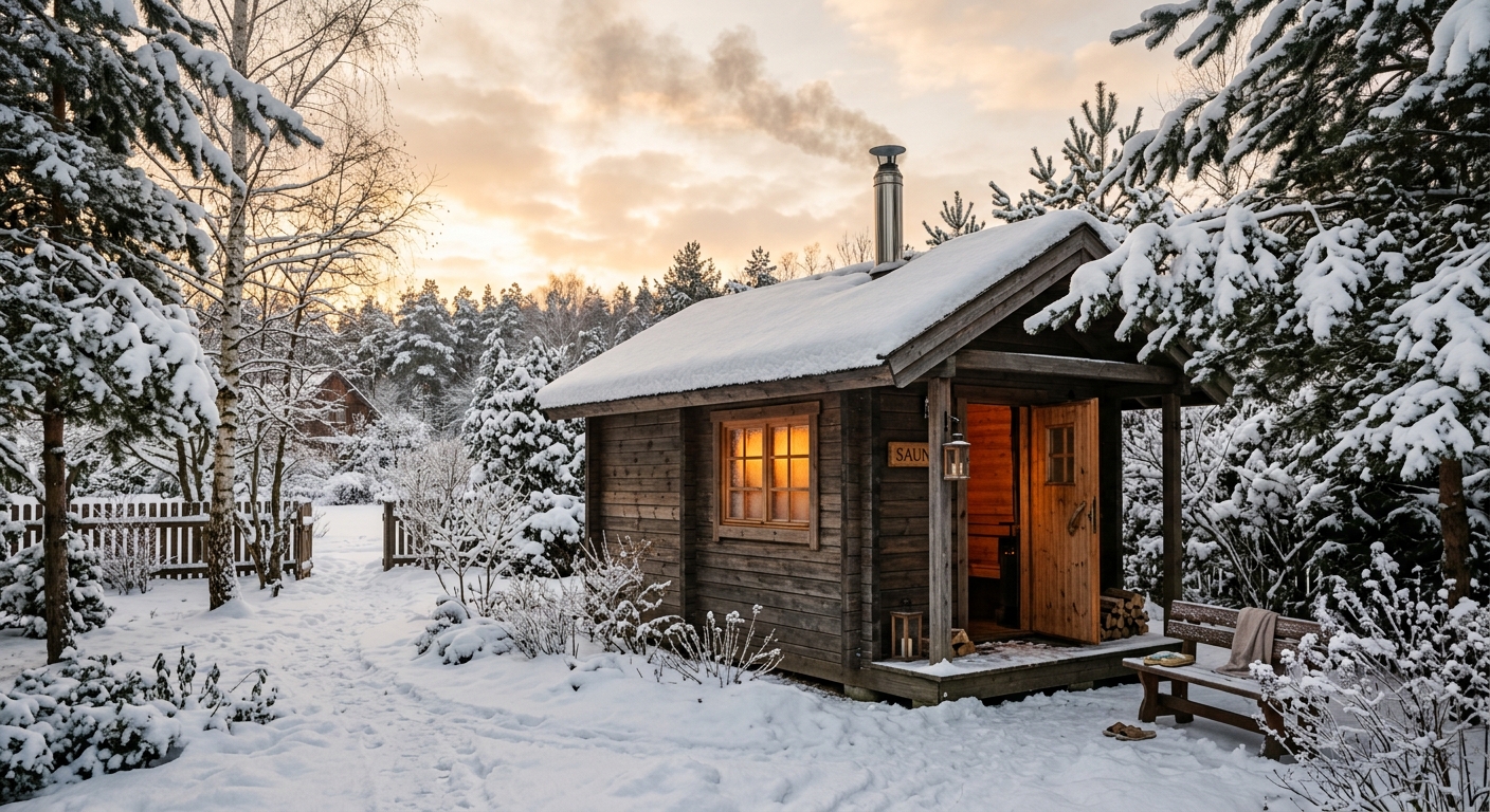Sauna ogrodowa z piecem na drewno — poradnik 2026