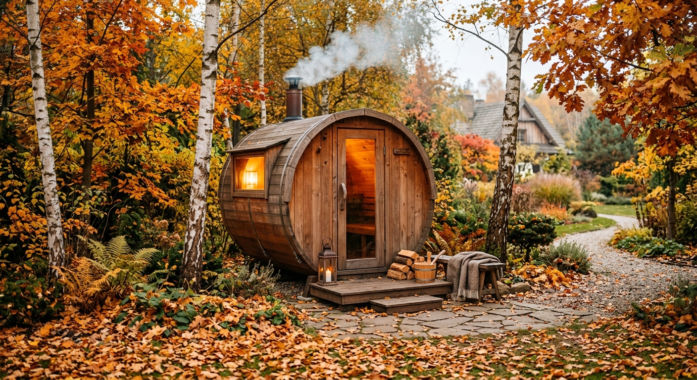 Sauna ogrodowa na drewno — praktyczny poradnik 2026