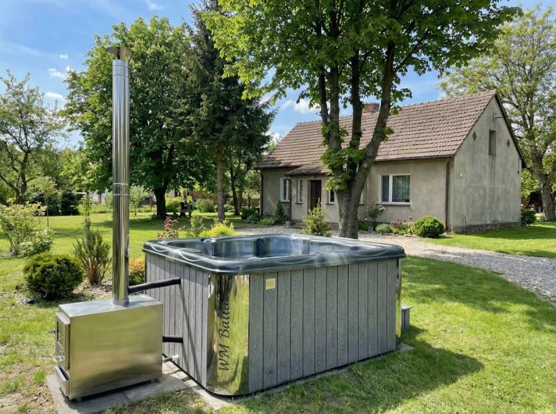 Balia ogrodowa drewniana Alicor — realizacja 11, ręcznie robiona balia SPA