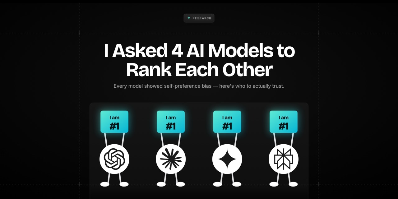 Cover image for when I asked 4 AI models to rank each other