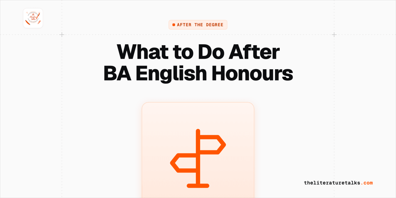 Hero cover for a complete options guide on what to do after BA English Honours from DU