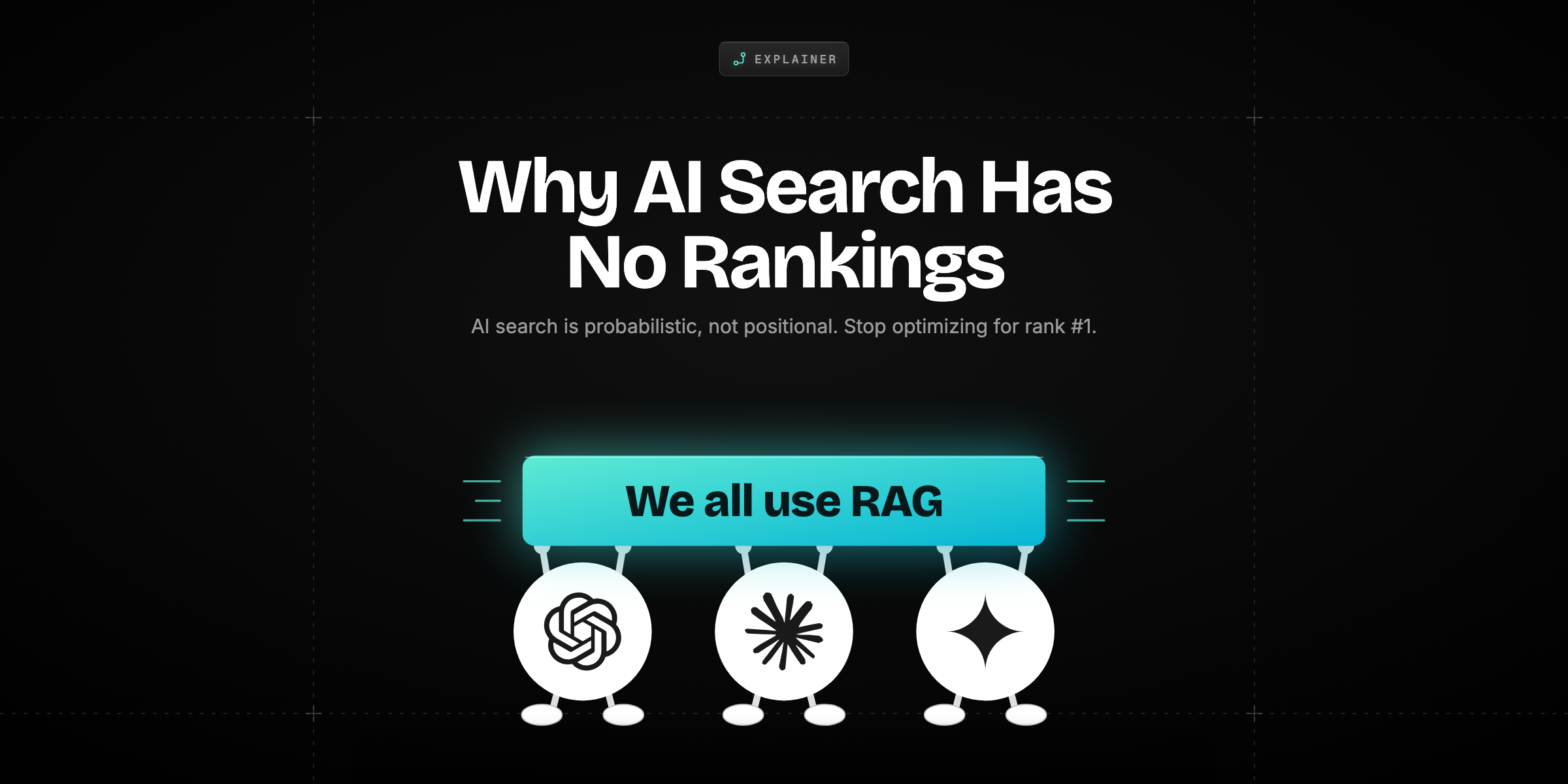 Cover image for why AI search has no rankings