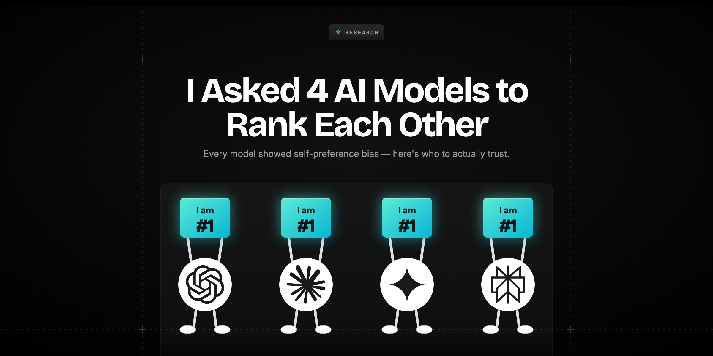 Cover image for when I asked 4 AI models to rank each other