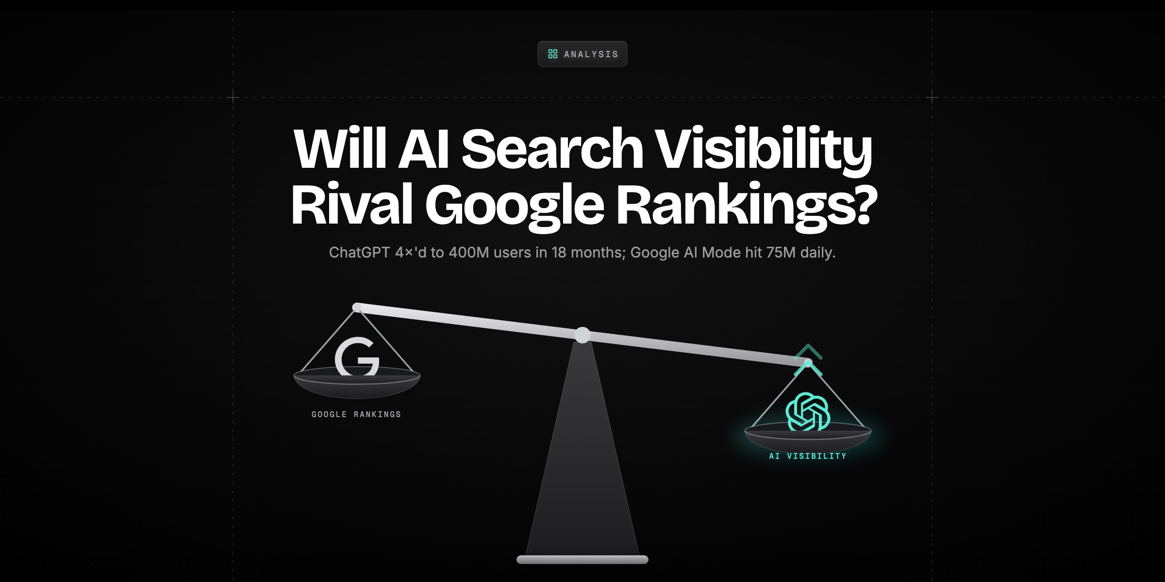 Cover image for Will AI search visibility rival google rankings