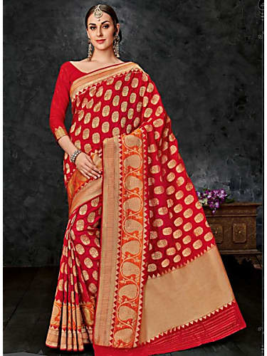 Anushka Sharma Red Saree Look Zero Official Trailer Style Inspiration Fashn Me fashn me