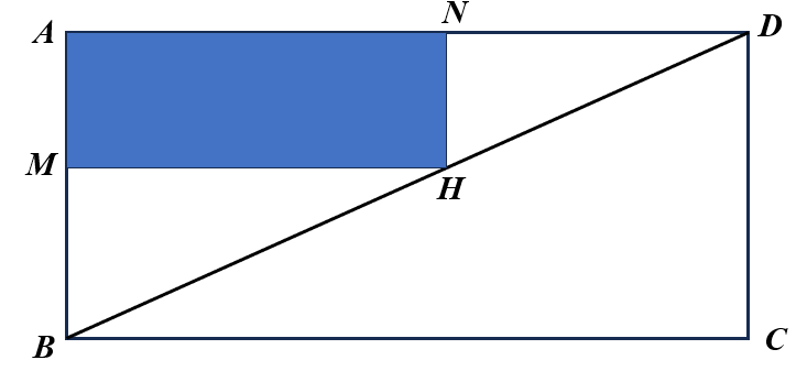 Trên mảnh đất hình chữ nhật $ABCD$ có diện tích $25{{text{m}}^{2}}$, người chủ lấy một phần đất để trồng cỏ 1 de thi toan online
