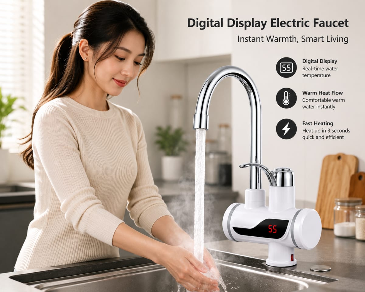 Instant Hot Water Tap Digital Display