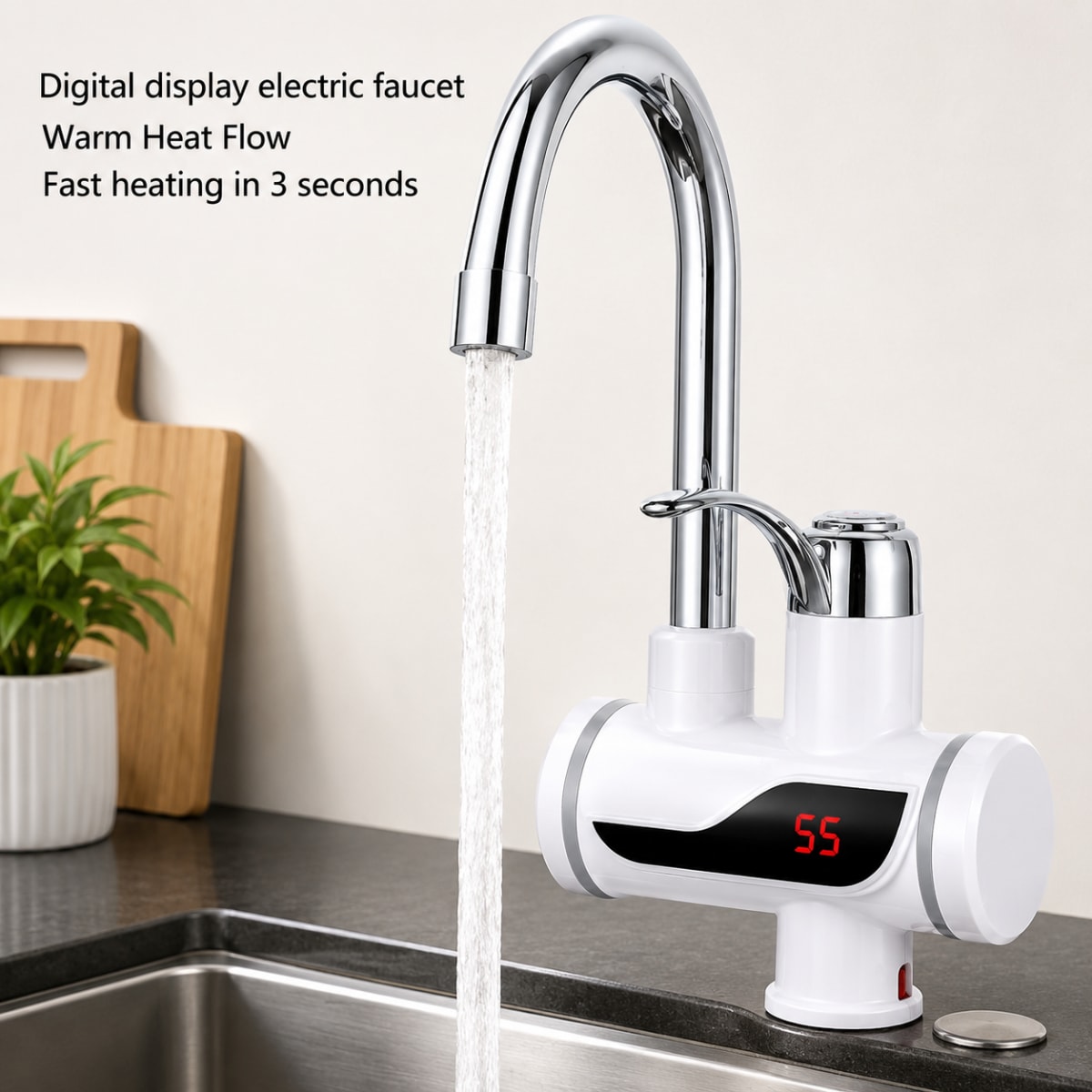 Instant Hot Water Tap Digital Display 2