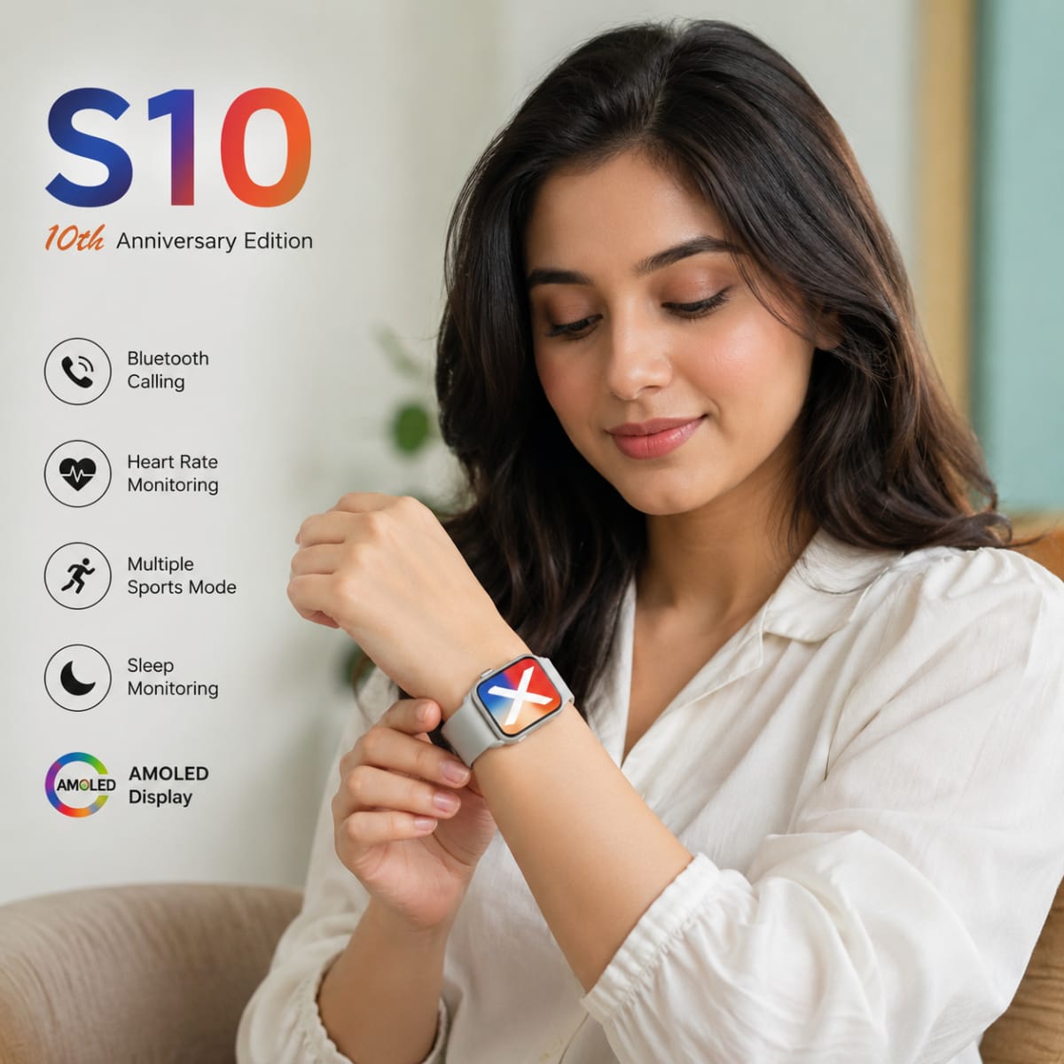 Bluetooth Smart Watch S10 Max Laxasfit Smart Watch 2.29" 3