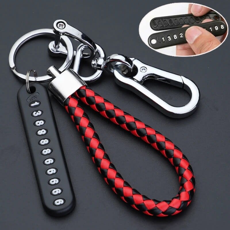 Anti-Lost Phone Number Key Ring
