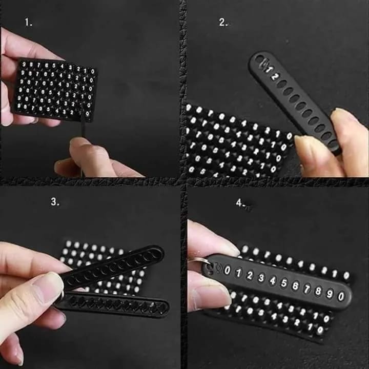 Anti-Lost Phone Number Key Ring 2