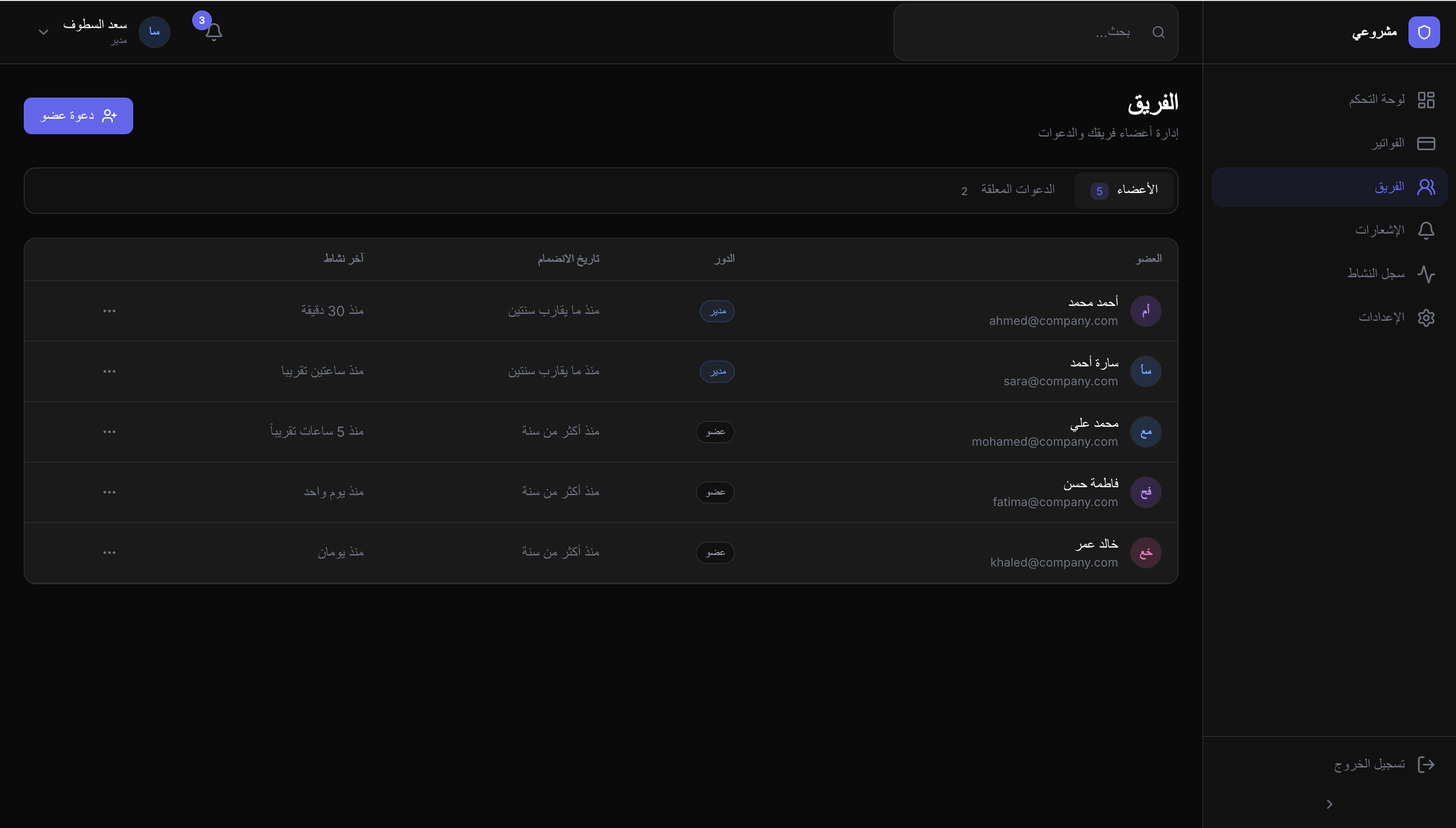 لوحة تحكم SaaS المتكاملة - صورة 6