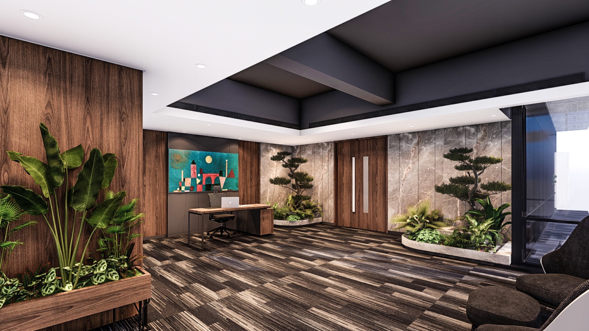 Square Office Interior
