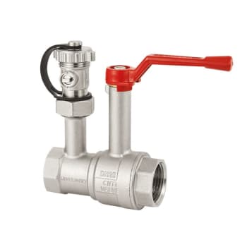 CIM 527 Kulventil med hög hals och avtappning