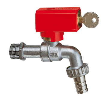 CIM 34SI Kultappv låsbar med slangnippel