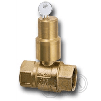 CIM B12CR Kulventil inv, lås m 2 nycklar